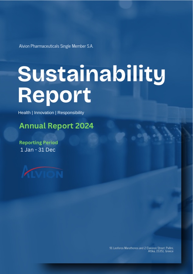 Alvion Sustainability Report 2024 cover